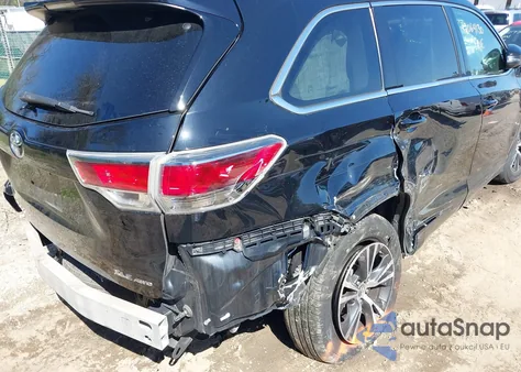 2016 Toyota Highlander Xle V6 from USA, damaged, VIN 5TDJKRFH7GS500051
